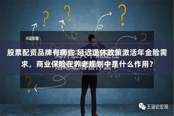 股票配资品牌有哪些 延迟退休政策激活年金险需求，商业保险在养老规划中是什么作用？