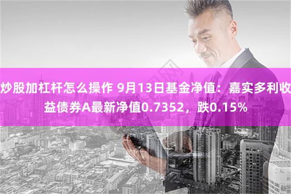 炒股加杠杆怎么操作 9月13日基金净值：嘉实多利收益债券A最新净值0.7352，跌0.15%