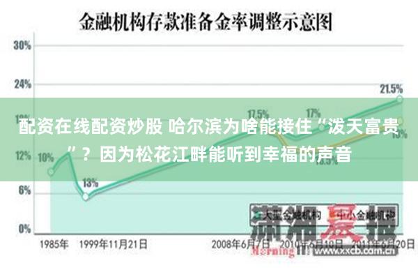 配资在线配资炒股 哈尔滨为啥能接住“泼天富贵”？因为松花江畔能听到幸福的声音