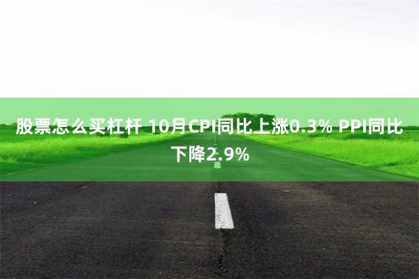 股票怎么买杠杆 10月CPI同比上涨0.3% PPI同比下降2.9%