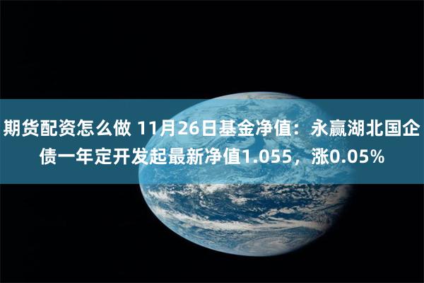 期货配资怎么做 11月26日基金净值：永赢湖北国企债一年定开发起最新净值1.055，涨0.05%